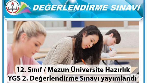 ÜNİVERSİTE HAZIRLIK YGS 2. DEĞERLENDİRME SINAVI YAYIMLANDI